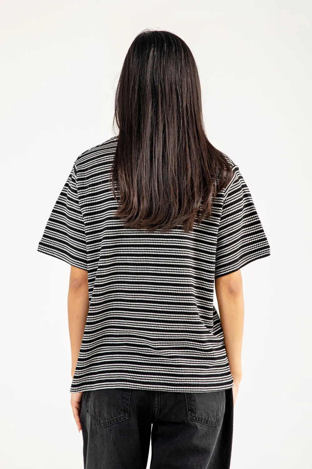 STRIPED TEXTURED REGULAR TEE Harbor Style