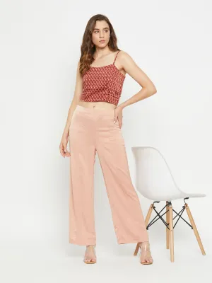 UltraSoftLining TaglessComfort Madame Women Solid Camel Trouser