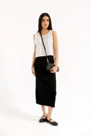 STRIPED TOP WITH BOW DETAIL Daily Use