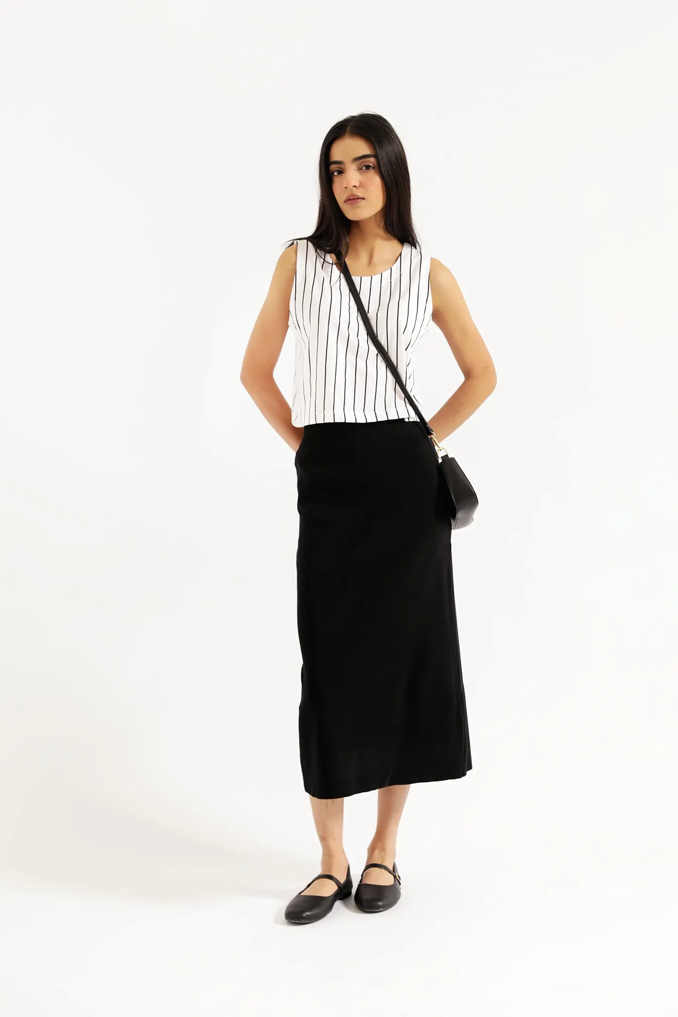 STRIPED TOP WITH BOW DETAIL Game Day Evening Glow