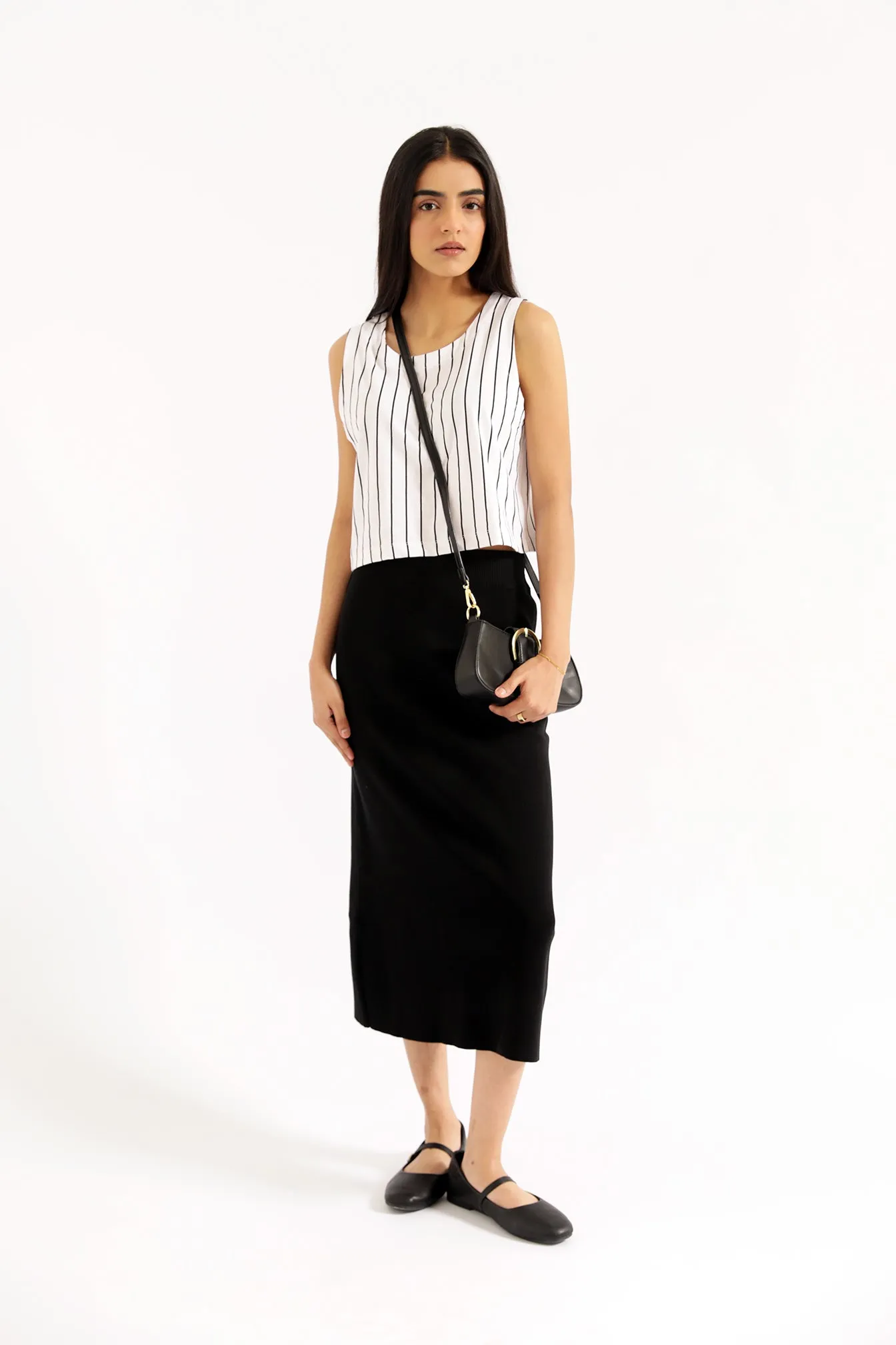 STRIPED TOP WITH BOW DETAIL Daily Use