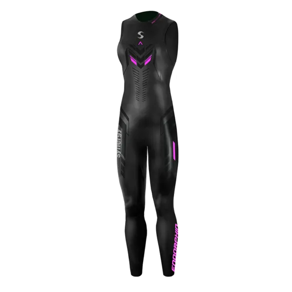 Women's Endorphin Sleeveless Triathlon Wetsuit UltraFlex Material AbrasionResistant Reinforcements