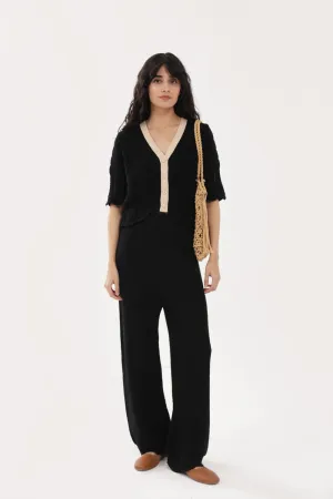 CROCHET KNIT TOP MeshVentilation Chic Wear
