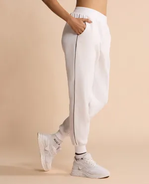 Fleece Tracks White Light Reflective Details