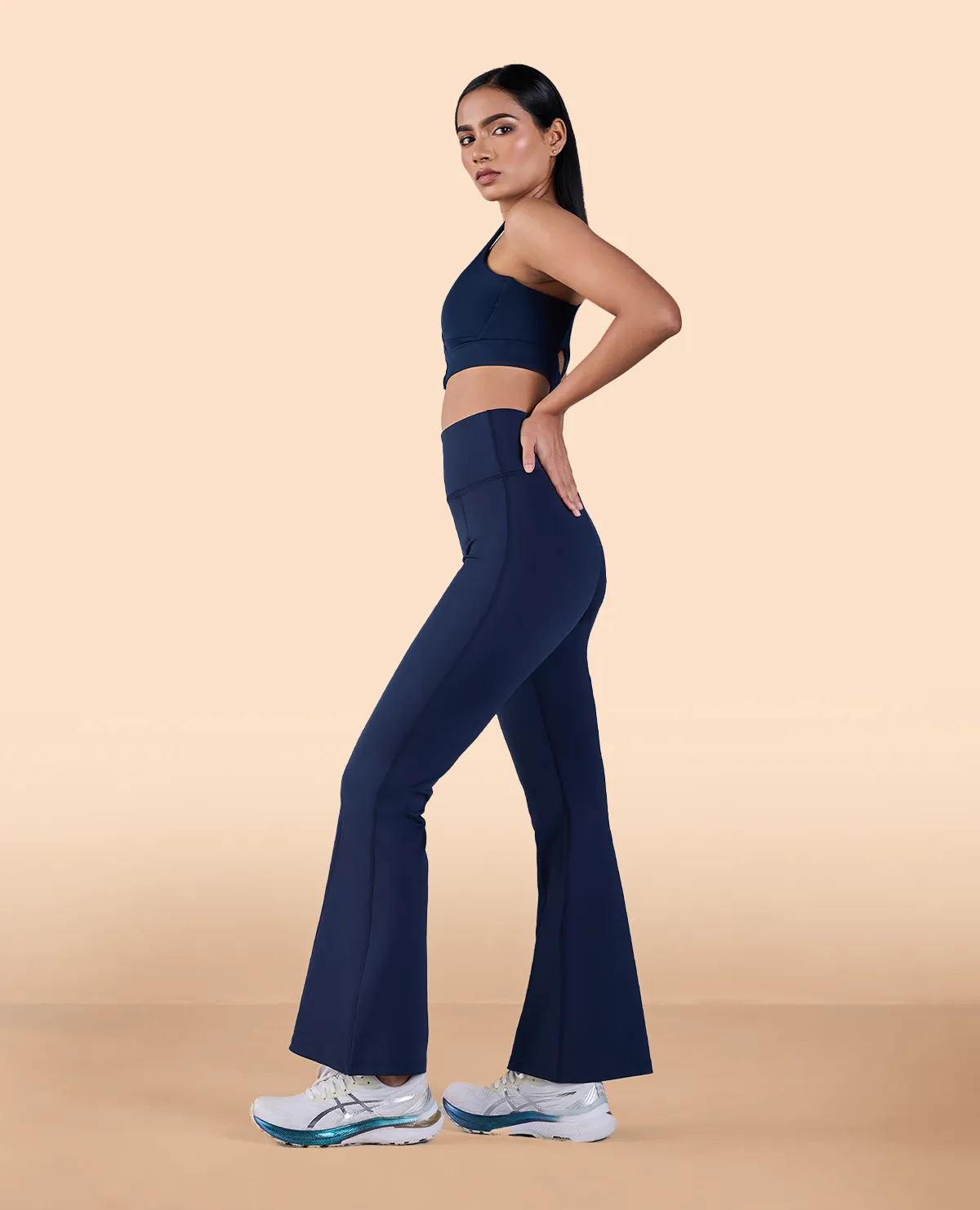 Weekend Ready Formal Flare Pants in Second SKN Navy