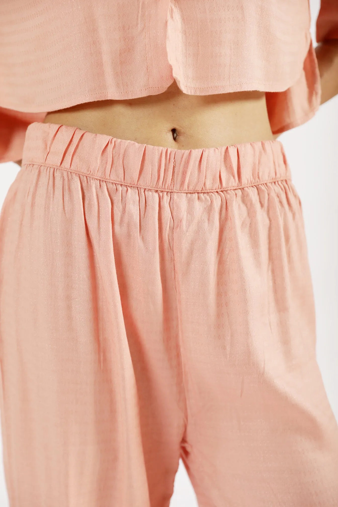 Thermal Lining Minimal Vibe WIDE LEG TROUSERS WITH SLIT DETAIL