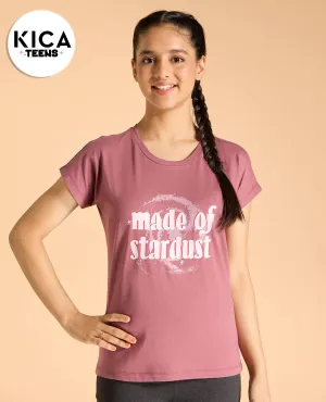Cotton Printed Top For Girls Sustainable Dye Process Relaxed and Comfy