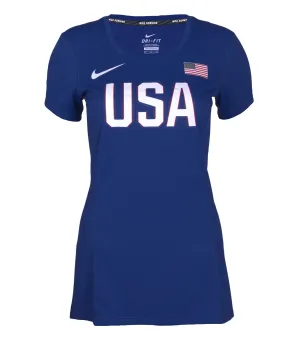 Washable fabric insulated Nike USA Women's Official Rio Team Warm Up Tee