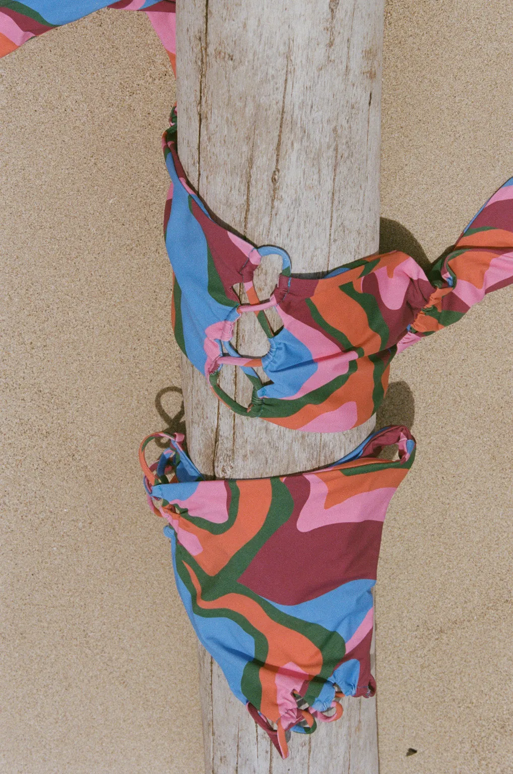 Leilani Bikini Top - Volcano Four Way Stretch Fabric