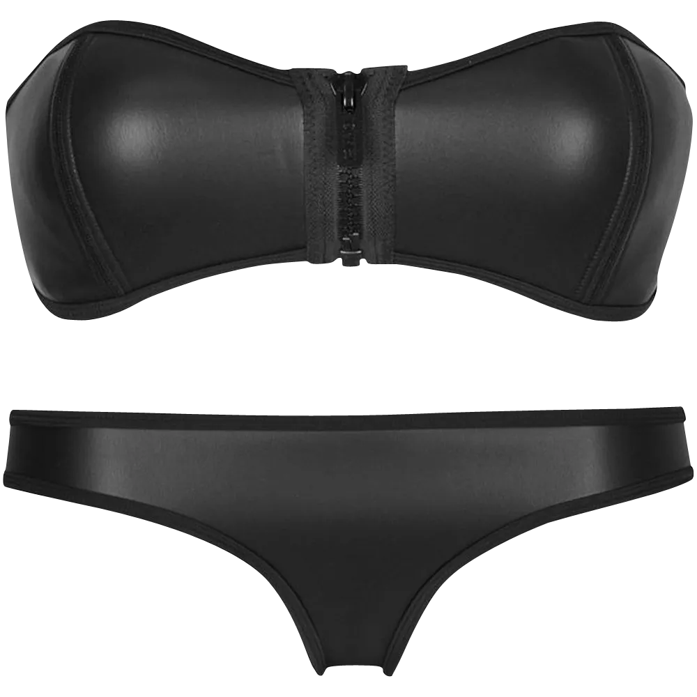 Tummy Control Panel Non Irritating Tags Pandolah Luxury Zip Top Diving Suit Neoprene Bikini Set