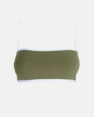 Breathable fabric Terry Bandeau Top
