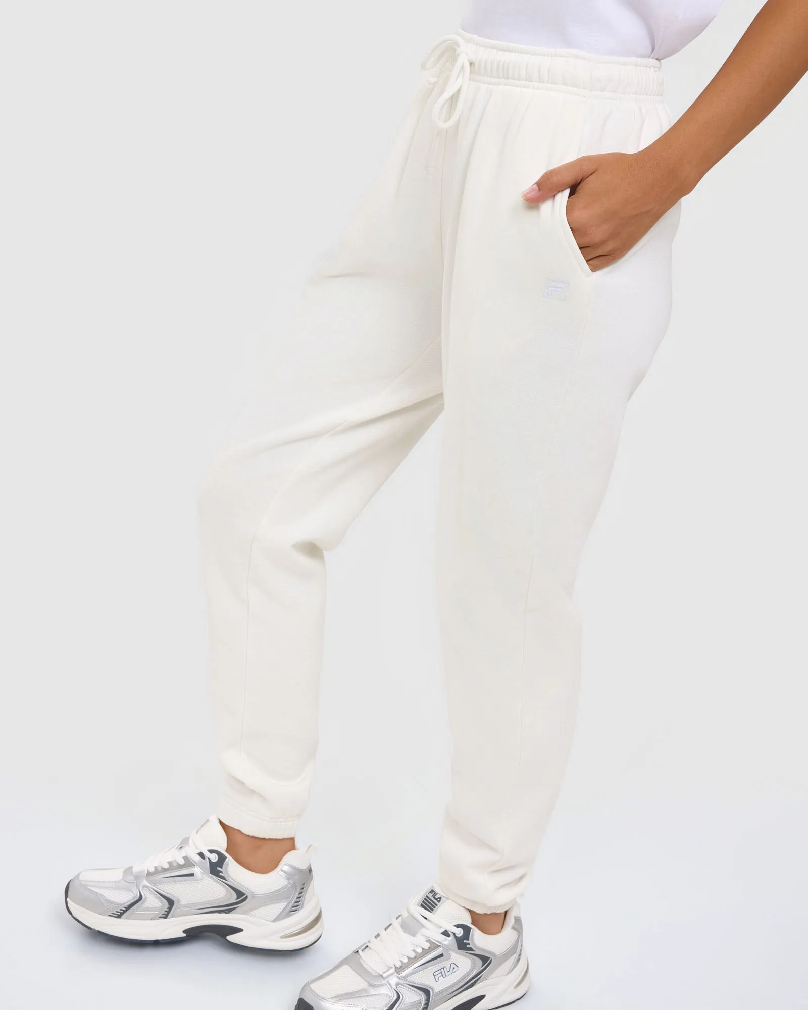 Flexible Fabric Fila Women's Isabella Coconut Trackpants