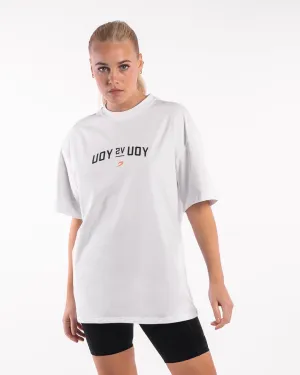 Stylish Bottom Insulated Outerwear You Vs. You Oversized T-Shirt - White