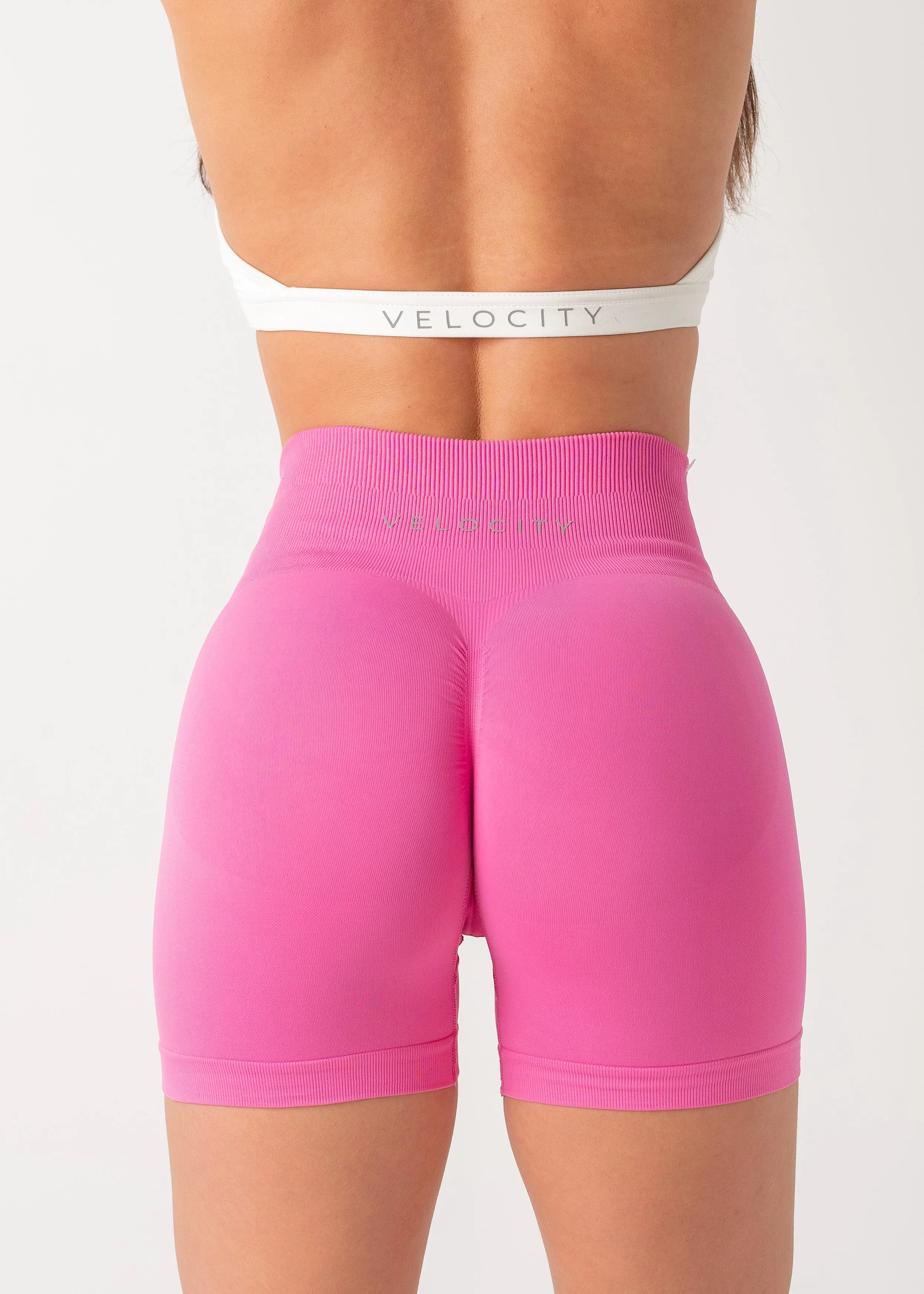 Camouflage Style MultiPocket Design ULTIMATE SEAMLESS SCRUNCH SHORTS 2.0 - CANDY
