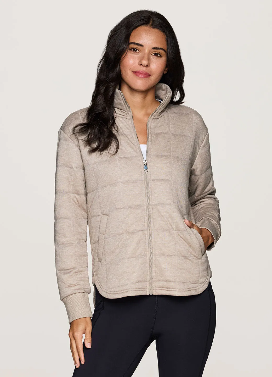 Solid Color Dance Practice Lightweight Material Perfect Weekend Quilted Jacket Flexible Performance
