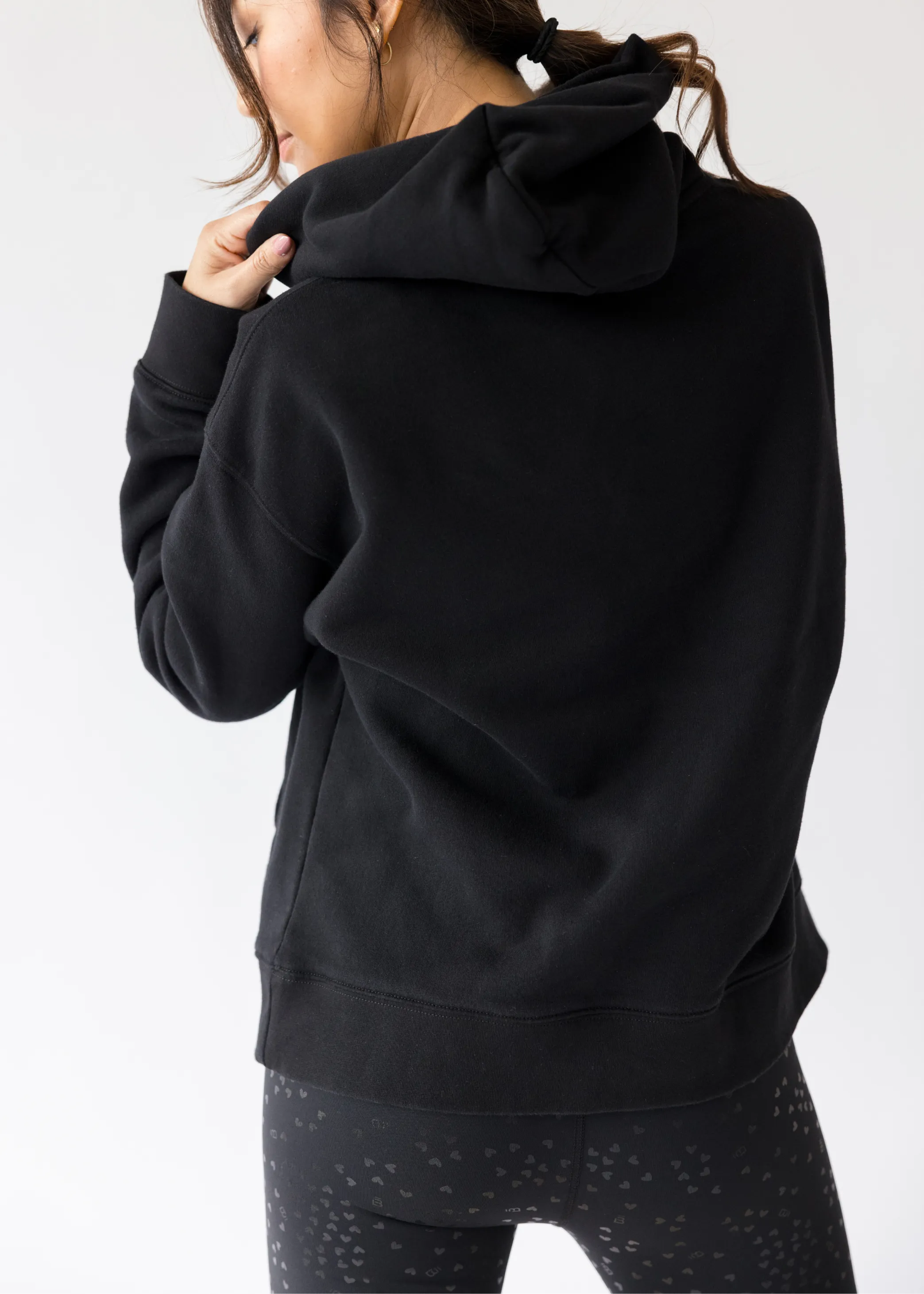 b3 barre3 Relaxed Hoodie - Black/Black Relaxation Wear WeightlessLayeringPiece