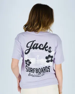 Women's Tip Toe S/S Tee - Lilac Cozy and Light