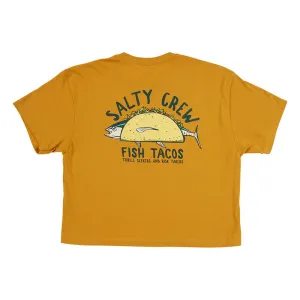 Garment Washed Texture Chilly Day Style Baja Fresh Skimmer Tee - Mustard