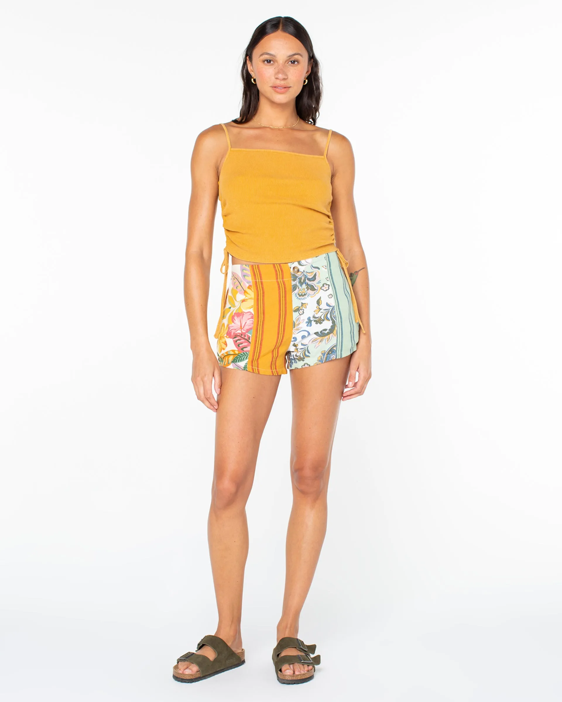 Chromatic Tides Shorts - Egret Multi Print Sangria Tropics Durable Construction Antibacterial