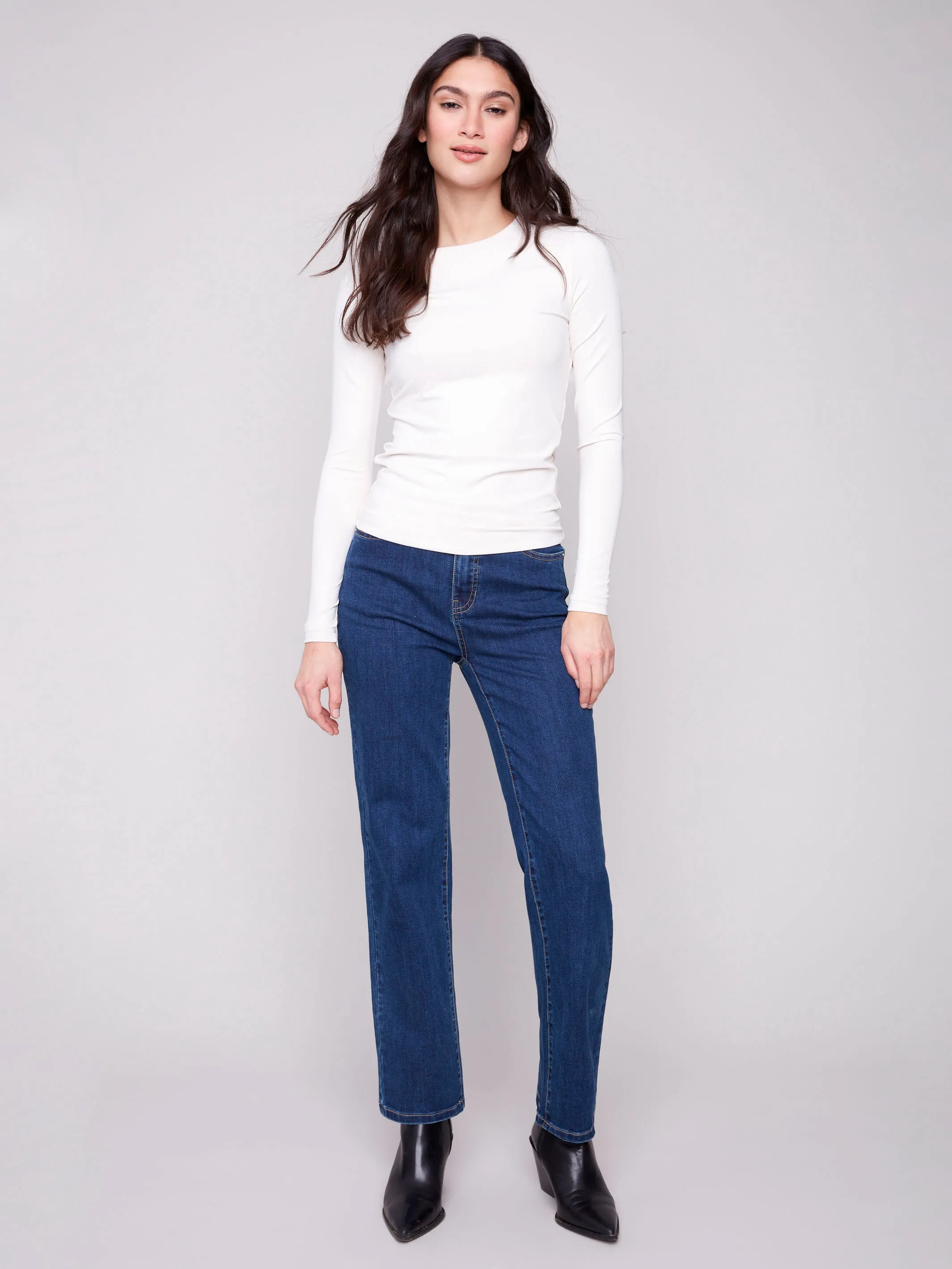 City Soul Outdoor Wear Long Sleeve Super Stretch Top - Natural