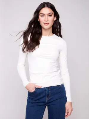 Long Sleeve Super Stretch Top - Natural RipstopFabric