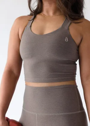 Cozy Robe Twist Through Cropped Tank