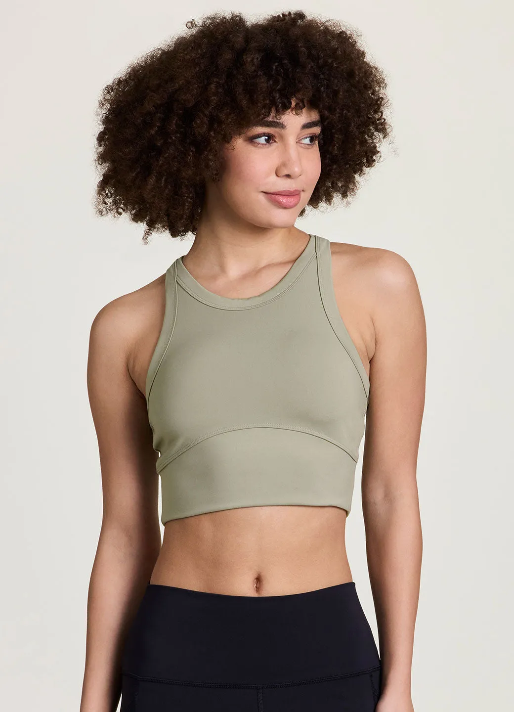 Good Intentions Super Soft Longline Bra Quick Release Fabric Design - elegant