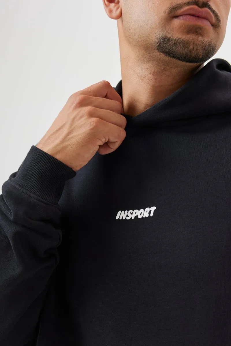 stud accents Insport Unisex Frankie Hood Black