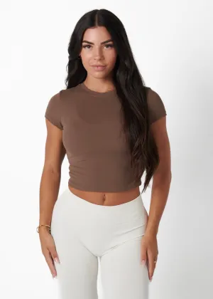 RIBBED BASIC TEE - OAK London Edge