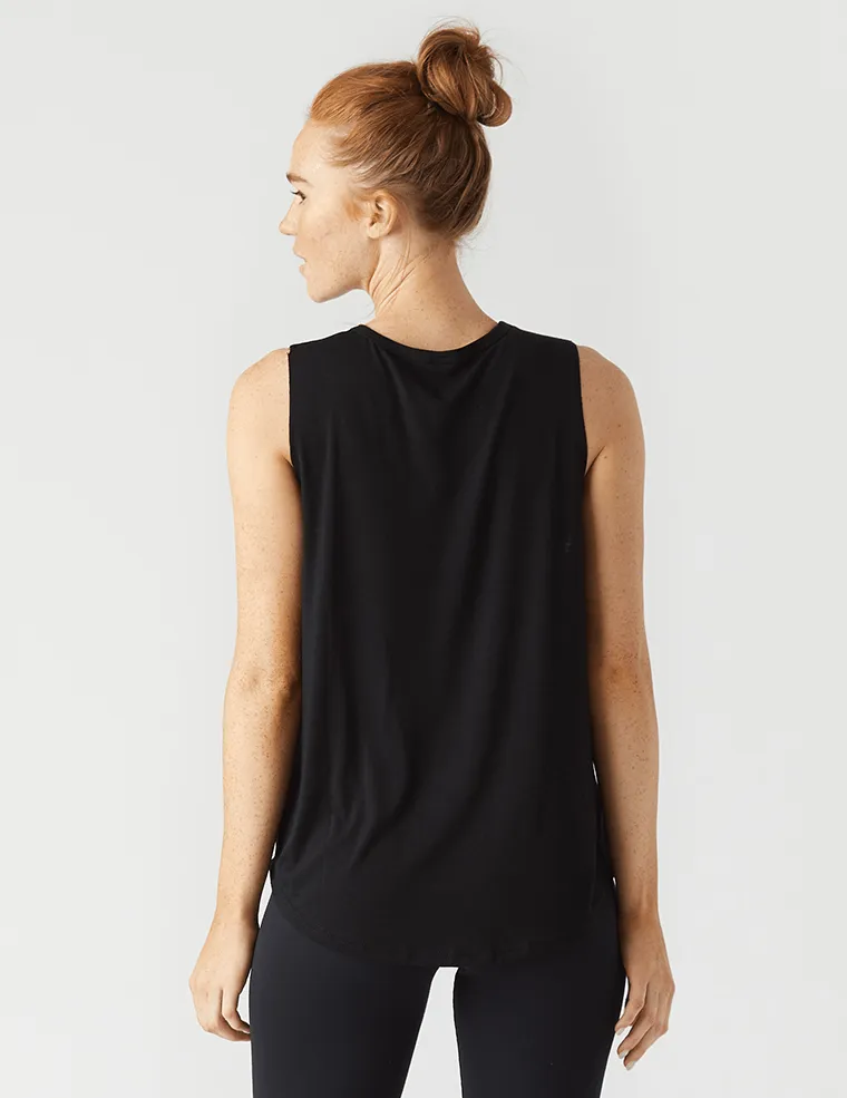 large - scale Odor Resistant Material Glyder Positive Vibes Power Tank - Black
