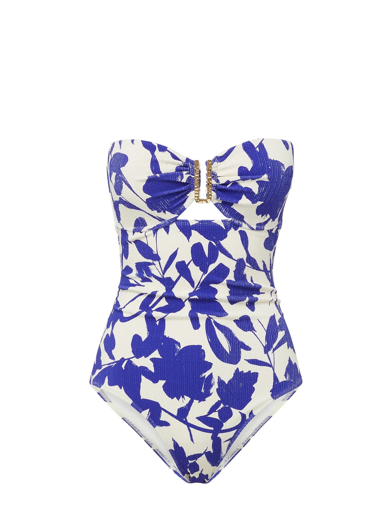 Lisa One Piece Moraea Garden Texture Aerodynamic Contour Panels Swim Fun