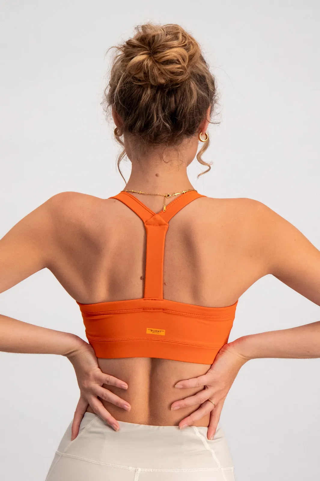 Seamless Fit Core Sports Bra - Orange