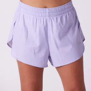 Reinforced Seams soccer shorts Women's AeroPro 3" Split Shorts - Lilac