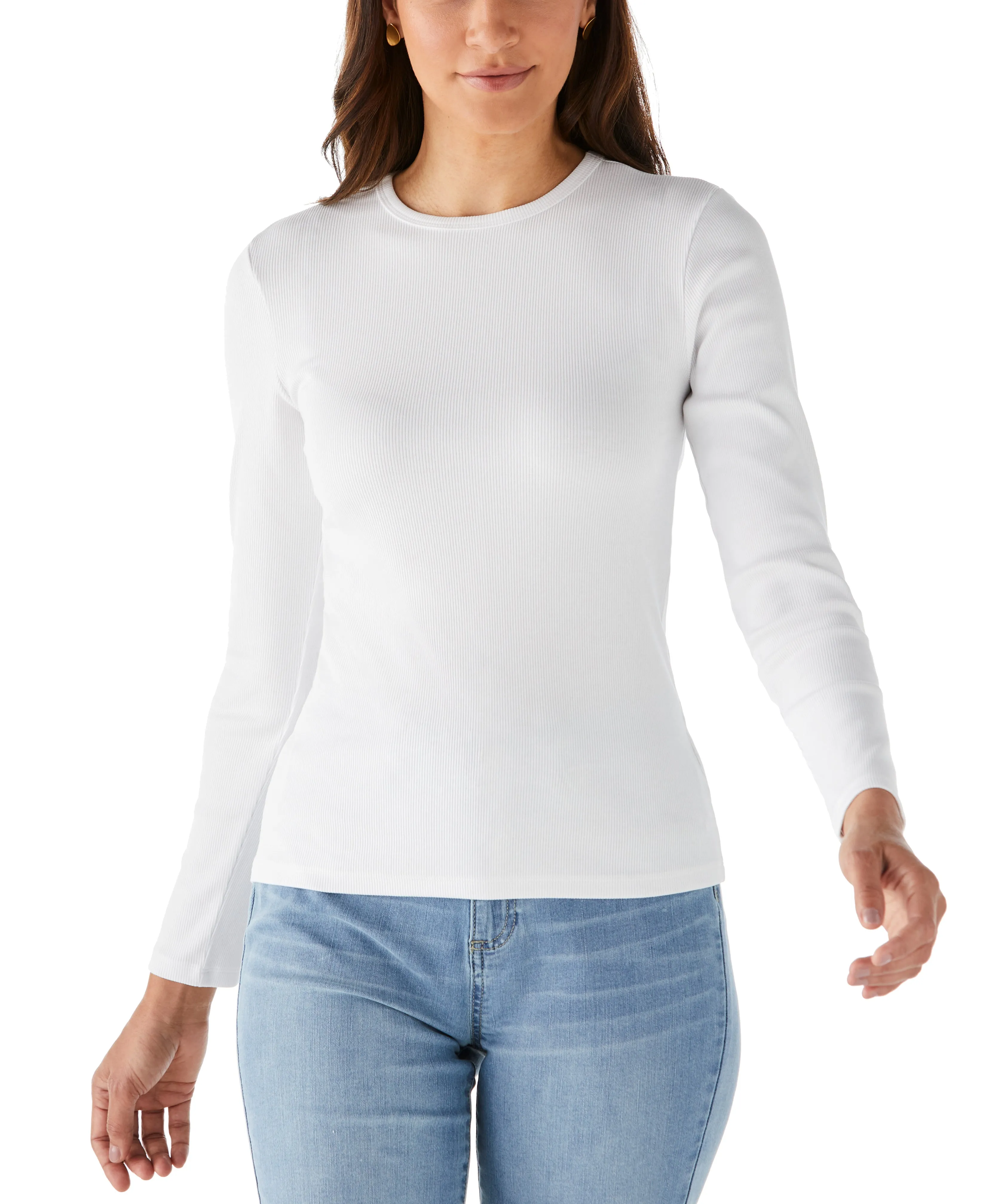 Ribbed Crew Neck Tee Winner Vibe