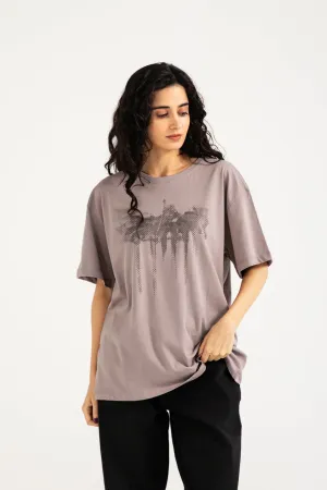 Sustainable production GRAPHIC OVERSIZED TEE