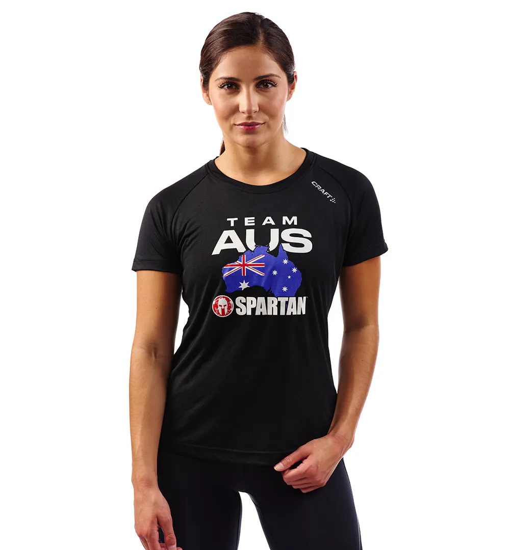 Sporty Shorts Motion Core SPARTAN Australia Team Tee - Women's