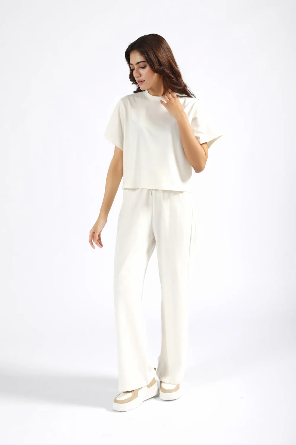 TEXTURED BOX FIT TEE Storm Core Warm Tracksuit