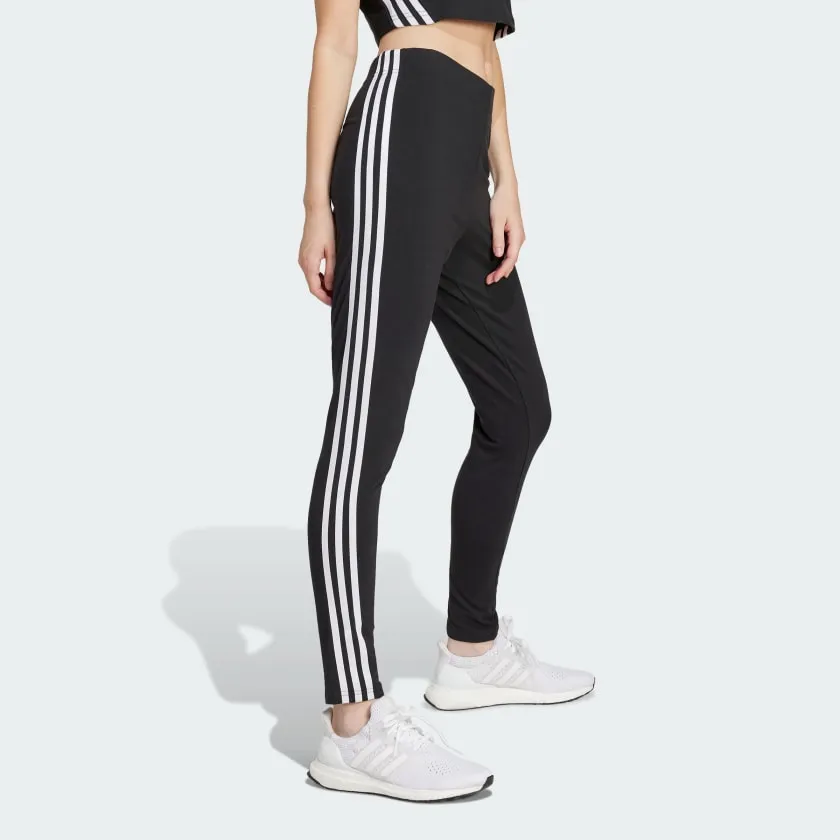 Adidas Women's Future Icons 3 Stripes Black Tight Joyful Mood QuickReleaseFastenings
