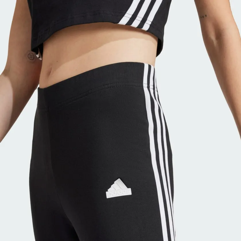Adidas Women's Future Icons 3 Stripes Black Tight SoftTouch Texture Casual Chic