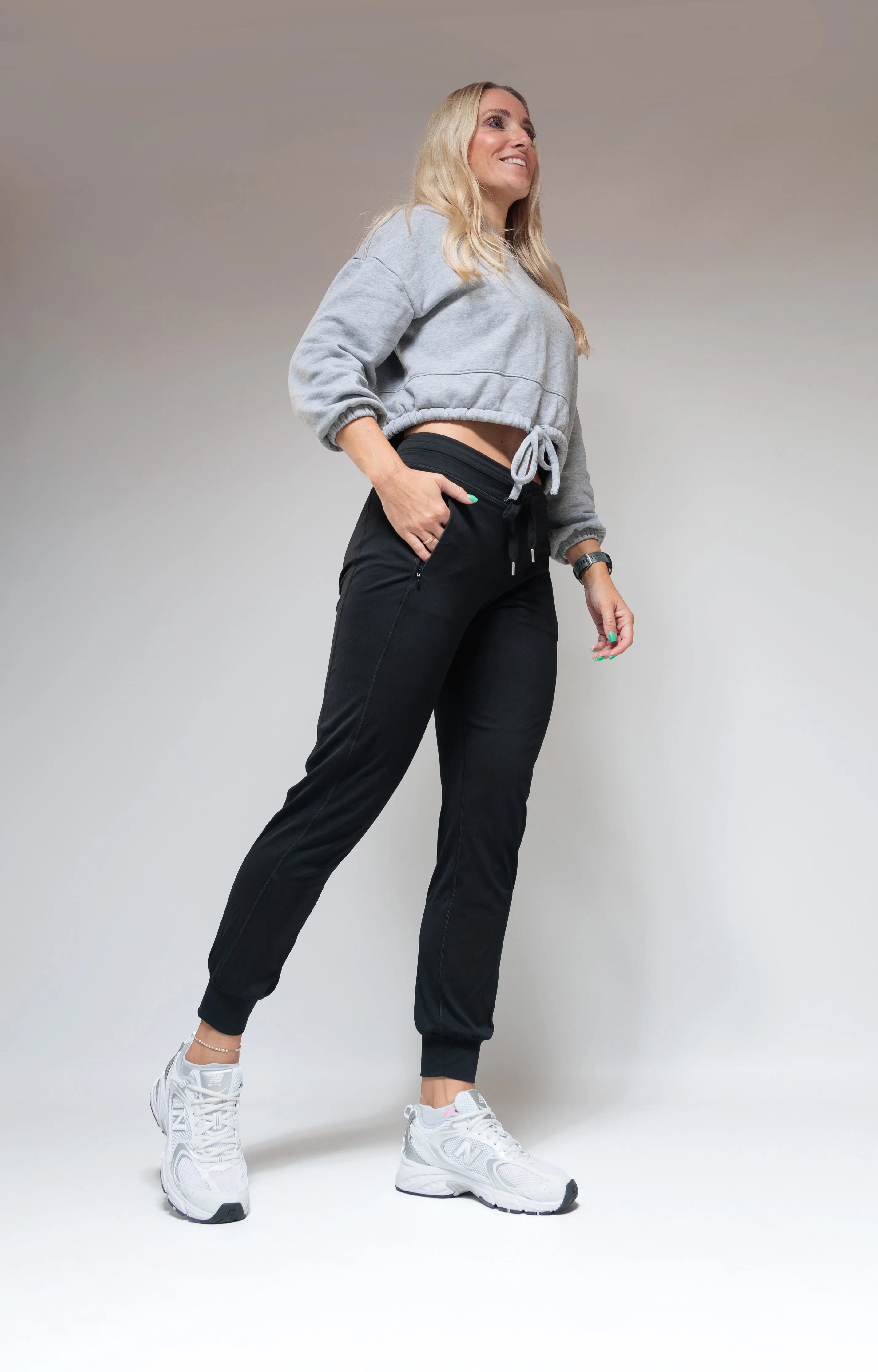DBS Black Joggers Chill Day Unisex Style Four Way