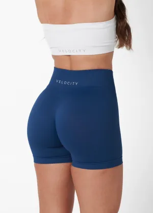 SHAPE SIGNATURE SHORTS - DEEP BLUE Eco Friendly Fabric denim alternative