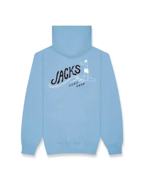 Matte Finish Lounge Comfort Bobber Summer Series Pullover Hoodie - Blue