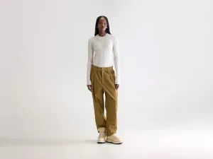 Winona paperbag trousers (252 / W / TABAC) Compression Fit MoistureWickingFabric