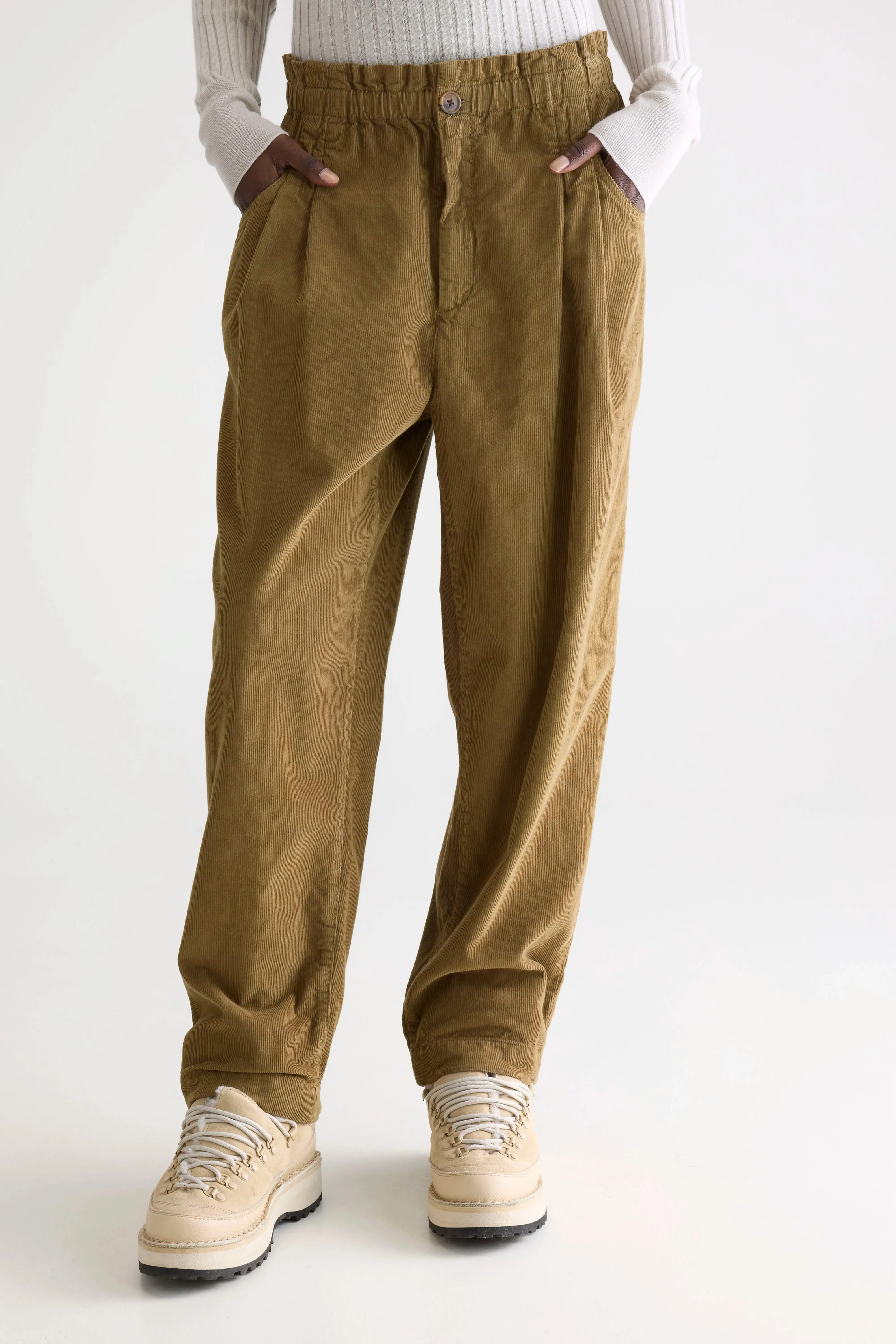 Winona paperbag trousers (252 / W / TABAC) High Durability Thread