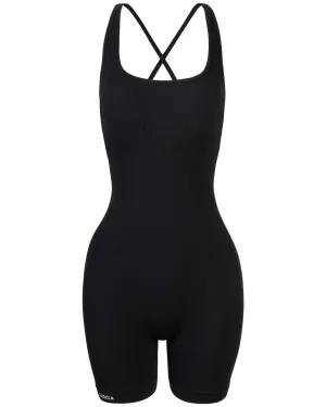 AUROLA Strappy Romper Evening Chic