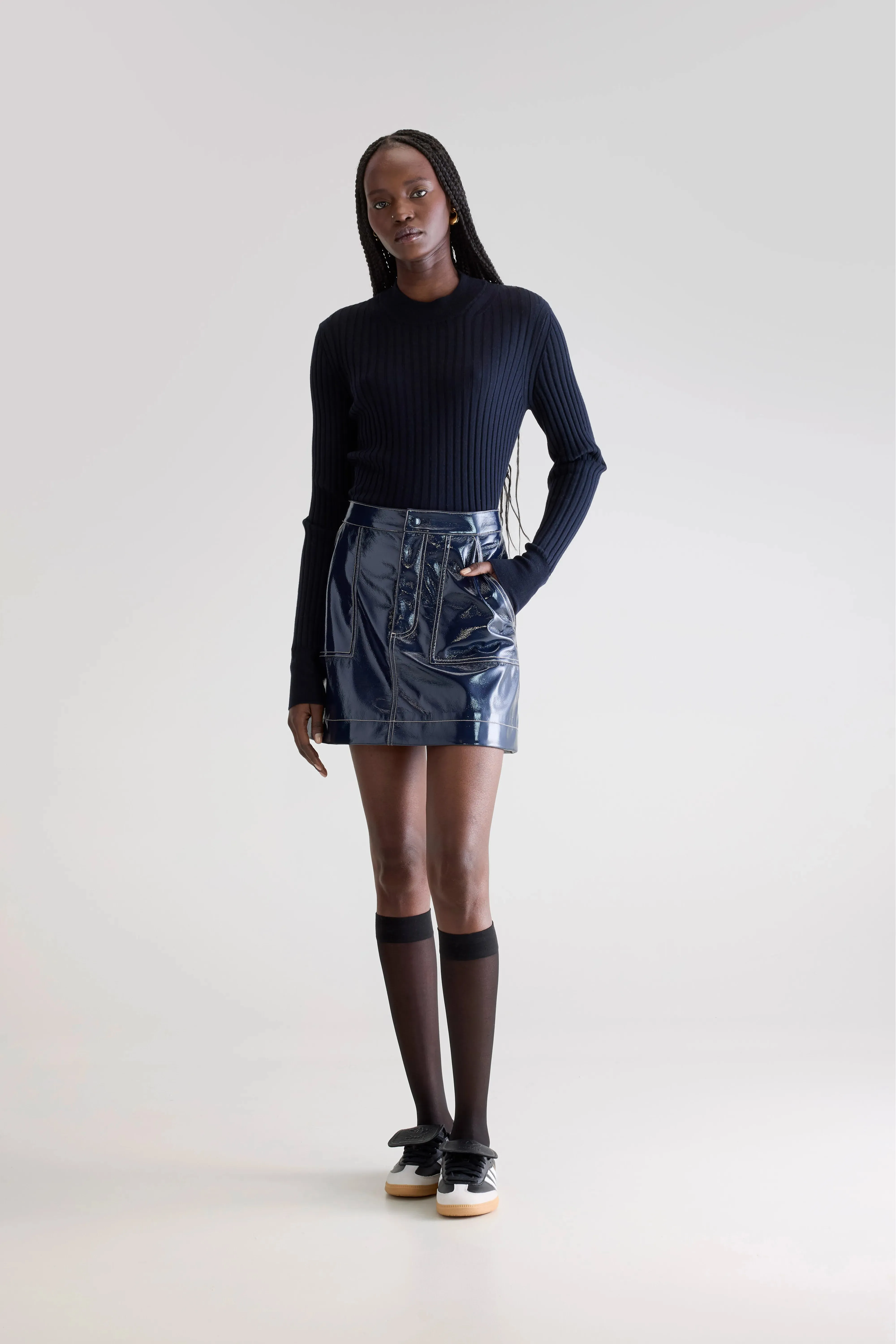 Hayna mini skirt (252 / W / CAPTAIN) CrossBackStructure