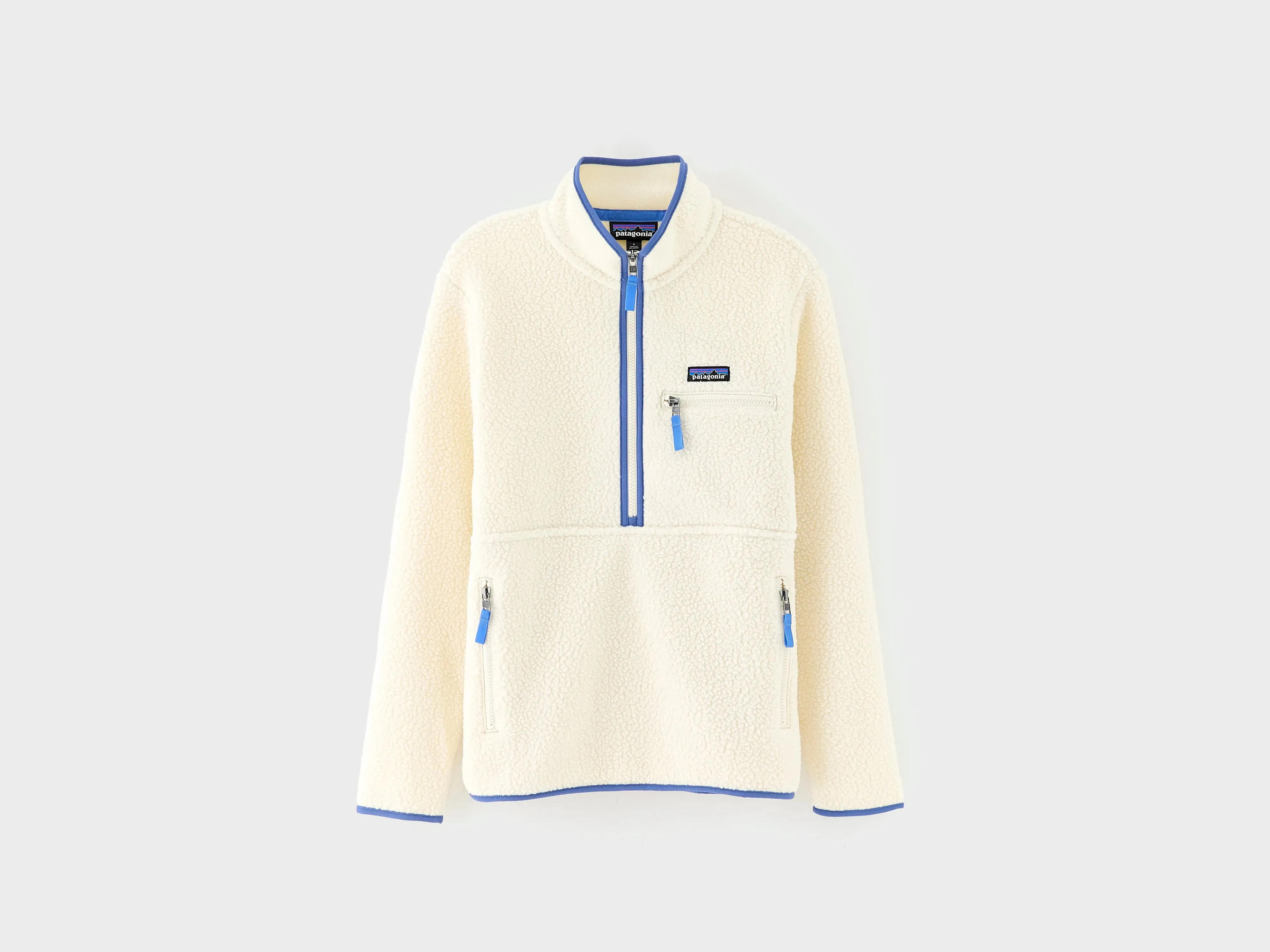 Timeless Relaxed Women's Retro Pile Marsupial Pullover  (252 / W / BEIGE)