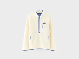 Timeless Relaxed Women's Retro Pile Marsupial Pullover  (252 / W / BEIGE)