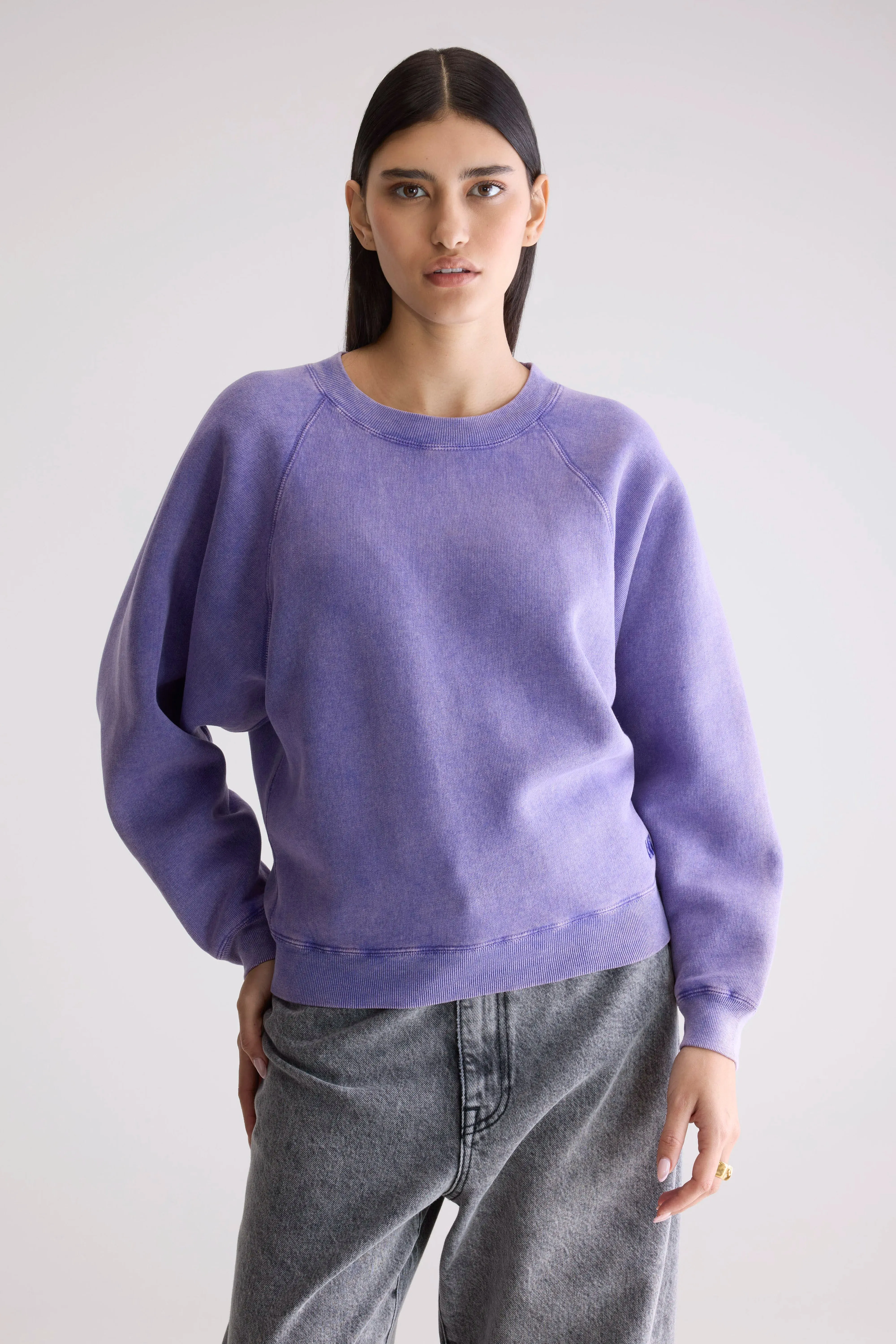 Fella relaxed sweatshirt (252 / W / PENSEE) product casual elegance blend Casual Hoodie Style