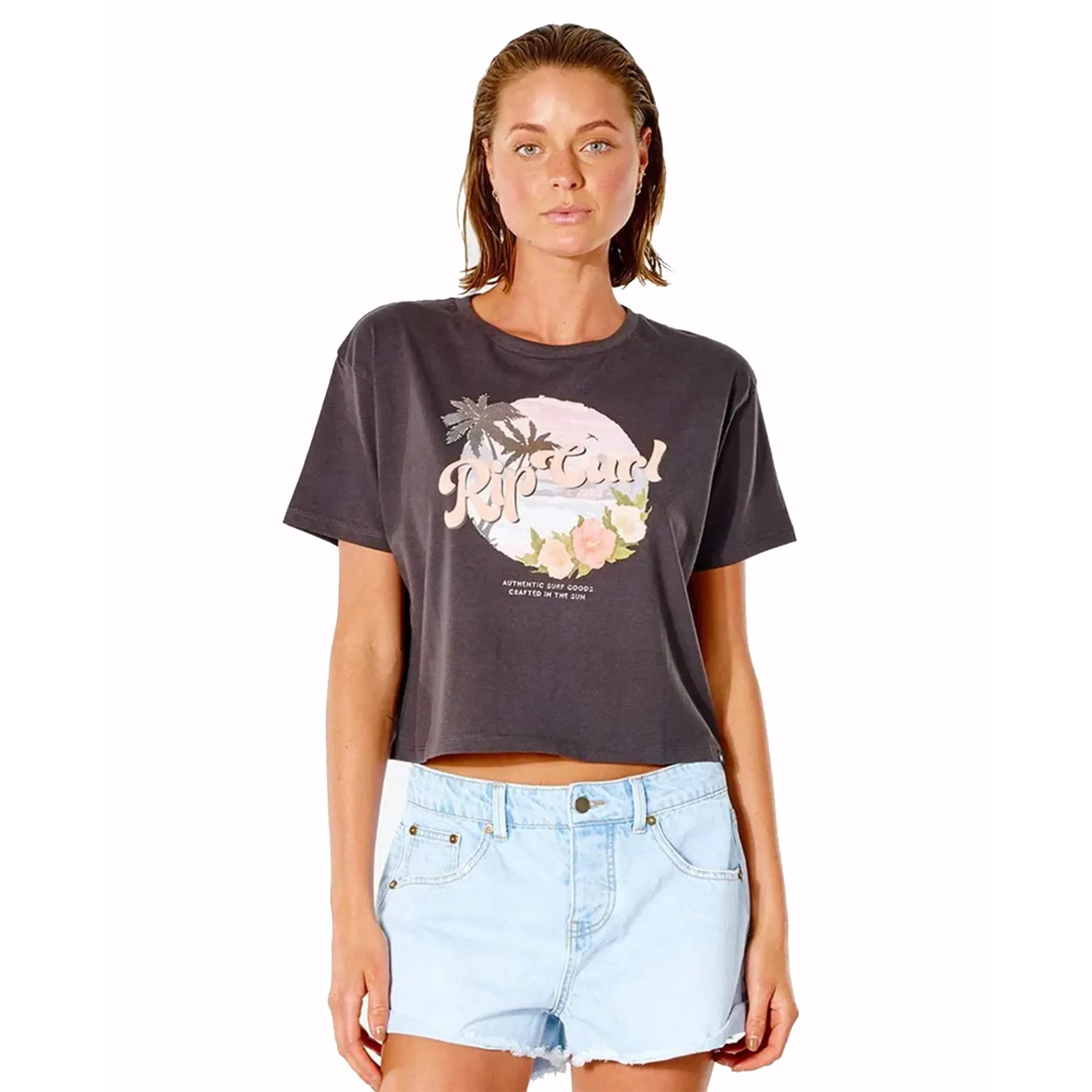 Ultra Soft Texture anti static On The Coast Desto Crop S/S Tee